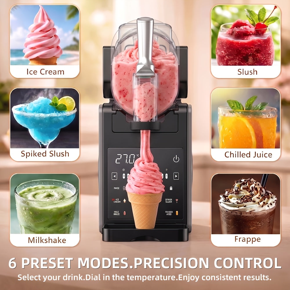 5 Preset Frozen Drink Machine, 88oz Home Ice Cream Slushie Maker, No Ice Needed & Self-Cleaning, for Slushies, Margarita, Frappes and Milkshakes