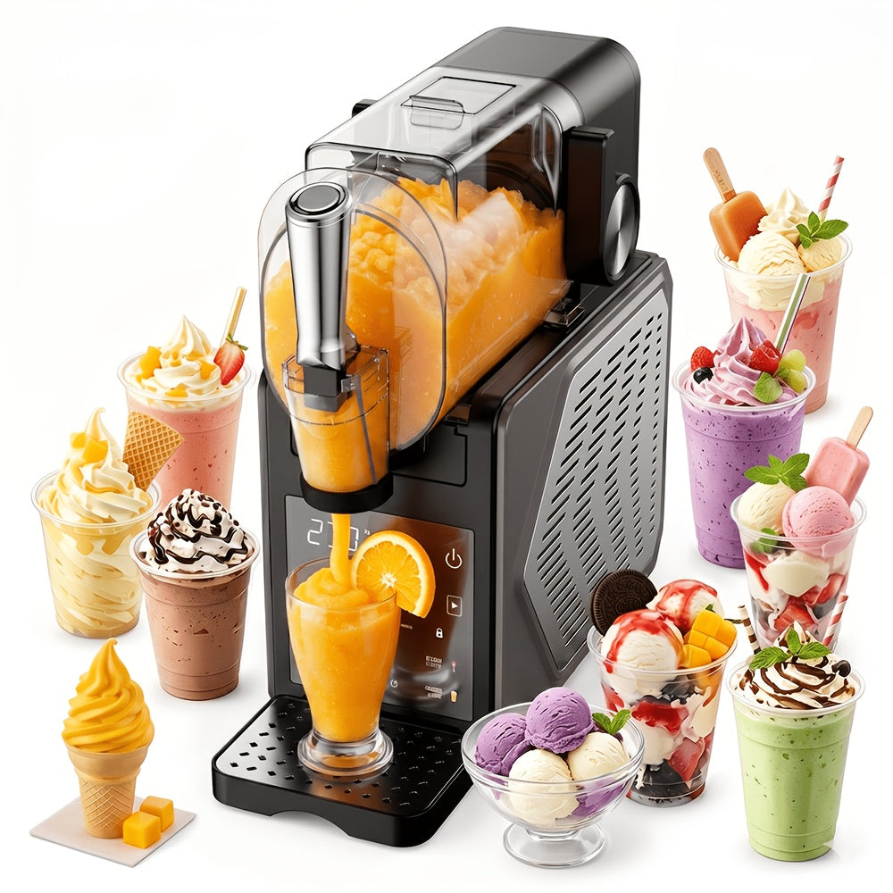 5 Preset Frozen Drink Machine, 88oz Home Ice Cream Slushie Maker, No Ice Needed & Self-Cleaning, for Slushies, Margarita, Frappes and Milkshakes