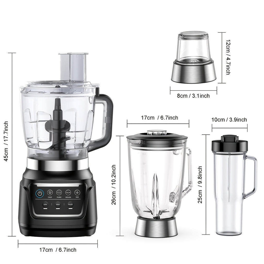 Professional Countertop Blender, Max 2400W 25000RPM, 68Oz Capacity & 2 Containers, Multi-use for Sorbet, Smoothies, Juice, Ice Slushie & Grinding