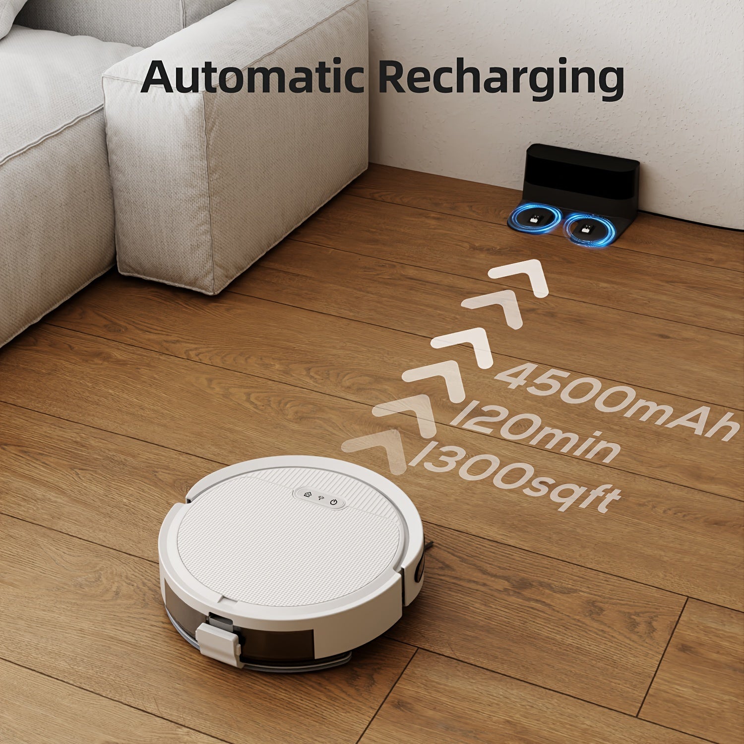 3-in-1 Robotic Vacuum Mop Combo, Self-Empty Station for 45 Days, 3000Pa Strong Suction, LiDAR Navigation & Multi-Floor Mapping, Ideal for Pet Owners, Carpets & Hard Floors