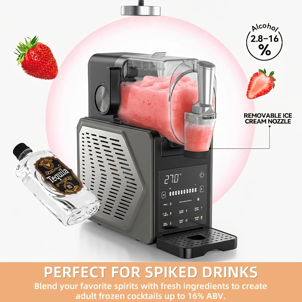 5 Preset Frozen Drink Machine, 88oz Home Ice Cream Slushie Maker, No Ice Needed & Self-Cleaning, for Slushies, Margarita, Frappes and Milkshakes