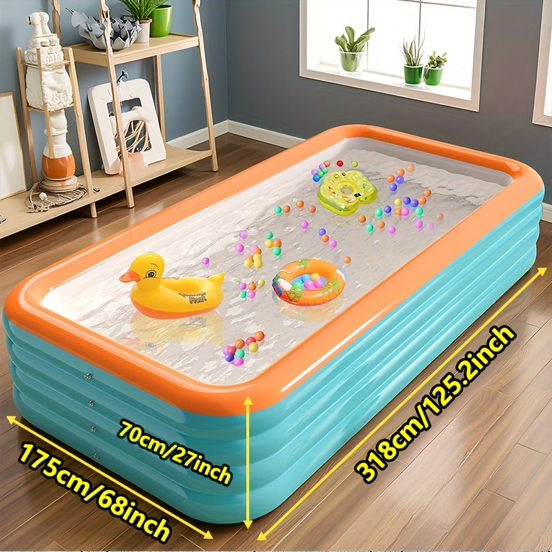 Super Large Inflatable Swimming Pool, Thickened & Heightened PVC Pool, Outdoor Water Play Pool for Courtyard, Patio & Gatherings