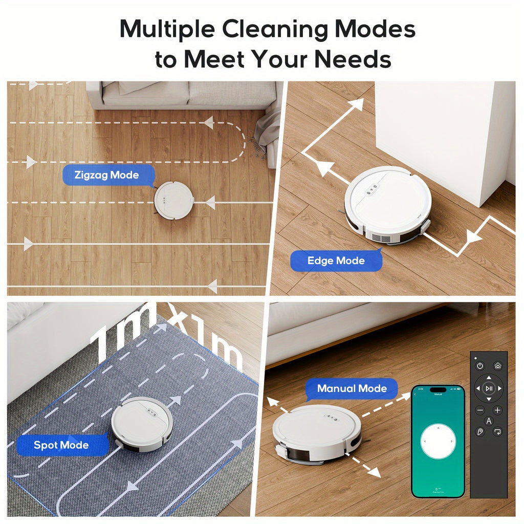 3-in-1 Robotic Vacuum Mop Combo, Self-Empty Station for 45 Days, 3000Pa Strong Suction, LiDAR Navigation & Multi-Floor Mapping, Ideal for Pet Owners, Carpets & Hard Floors