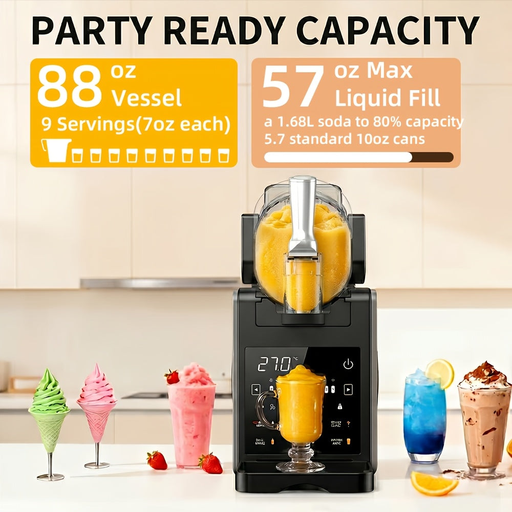 5 Preset Frozen Drink Machine, 88oz Home Ice Cream Slushie Maker, No Ice Needed & Self-Cleaning, for Slushies, Margarita, Frappes and Milkshakes