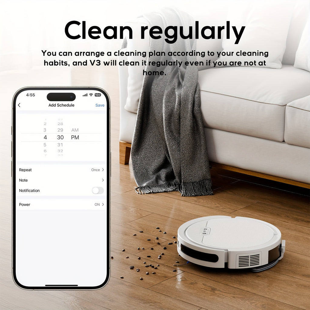 3-in-1 Robotic Vacuum Mop Combo, Self-Empty Station for 45 Days, 3000Pa Strong Suction, LiDAR Navigation & Multi-Floor Mapping, Ideal for Pet Owners, Carpets & Hard Floors