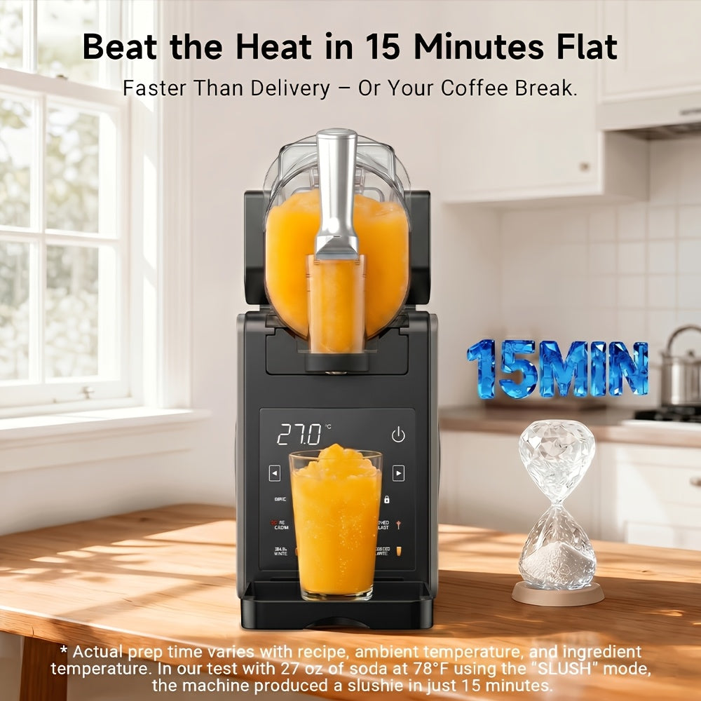 5 Preset Frozen Drink Machine, 88oz Home Ice Cream Slushie Maker, No Ice Needed & Self-Cleaning, for Slushies, Margarita, Frappes and Milkshakes