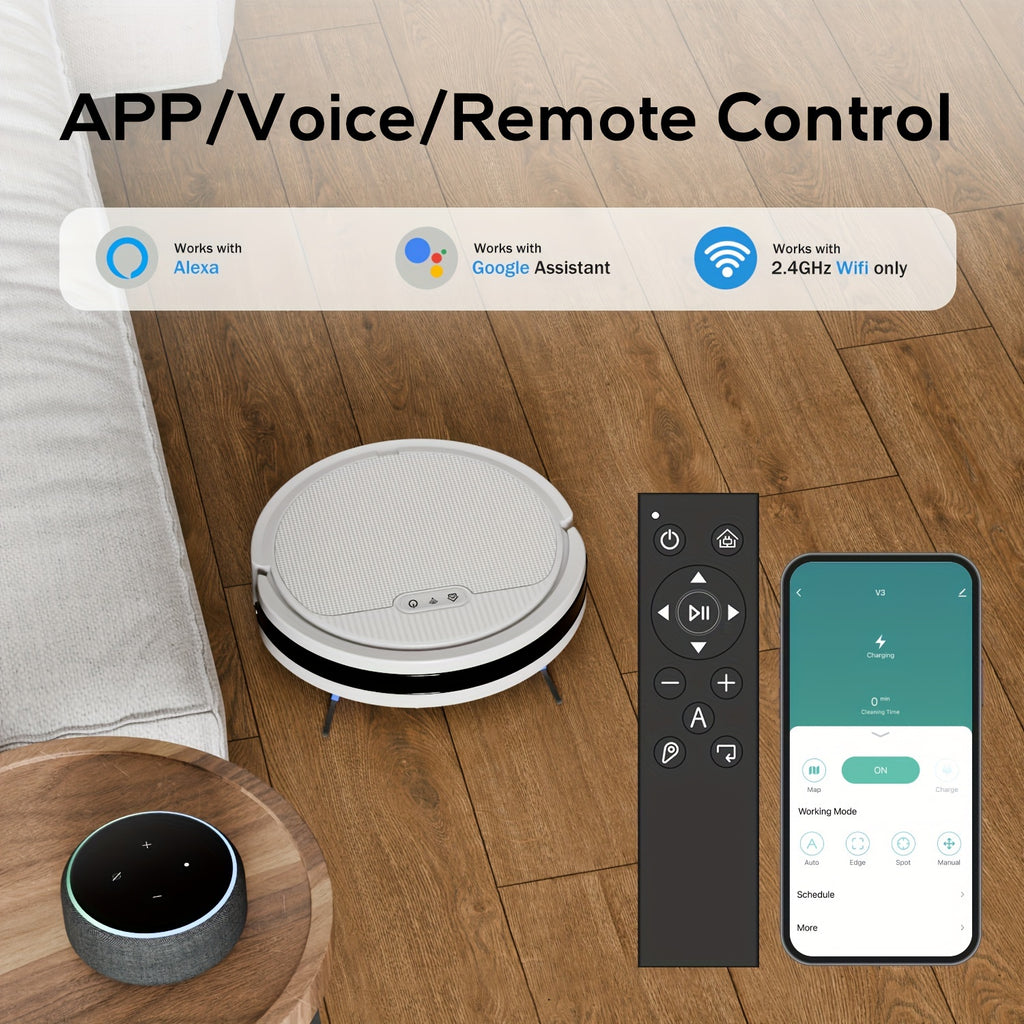 3-in-1 Robotic Vacuum Mop Combo, Self-Empty Station for 45 Days, 3000Pa Strong Suction, LiDAR Navigation & Multi-Floor Mapping, Ideal for Pet Owners, Carpets & Hard Floors